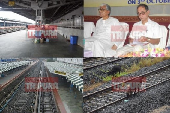 Agartala Rail Station turns Lifeless, 10323 teachers continue transportâ€“blockade : Rajdhani Express paused at Manu, Manik Sarkar turns blind eyes